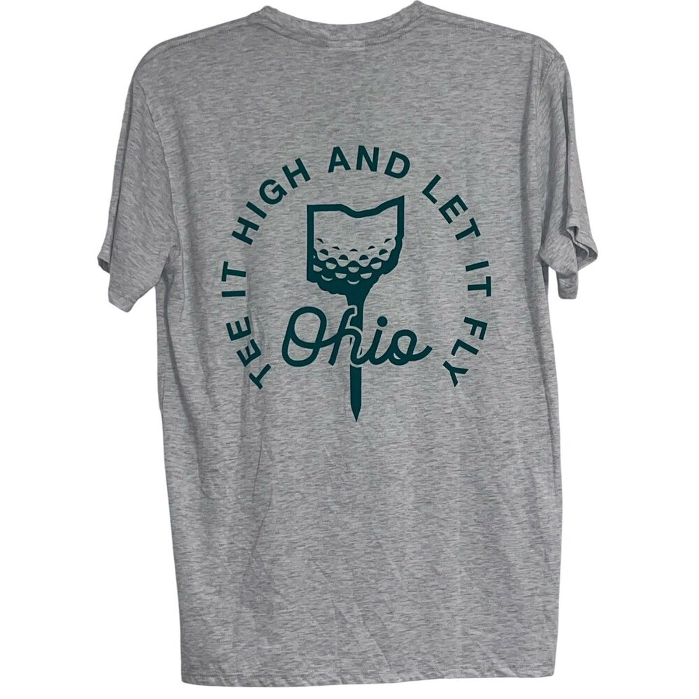 Where I'm From Tshirt Mens Small Gray Ohio Golf Club Preppy Made in USA